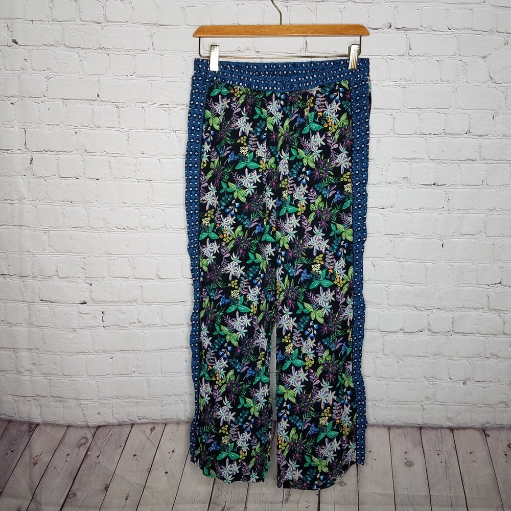 Ettitwa Anthropologie Boho Floral Pants Size Small